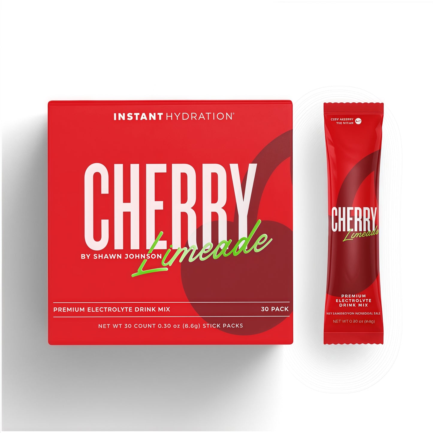 Instant Hydration Premium Electrolyte Drink Mix 30 Sticks Cherry Limeade